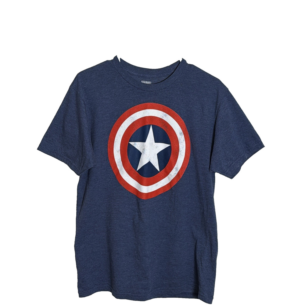 Marvel Captain America Shield Graphic T Shirt Size Medium